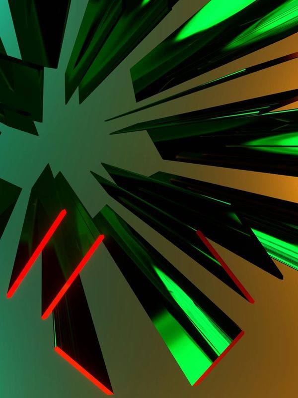 Abstract visualization of core balance and feminine energy